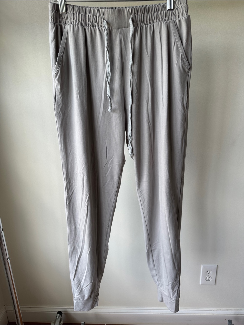 Light Gray Women’s Drawstring Jogger Pants